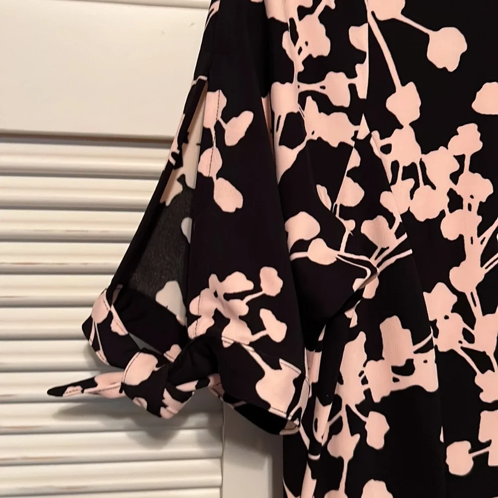 TALBOTS Floral Tie Sleeve Dress - Picture 6 of 8